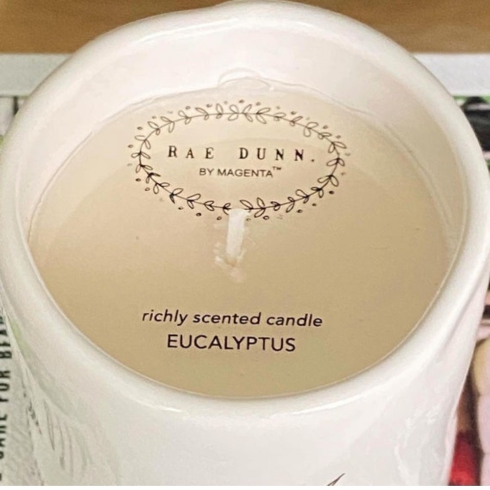 Rae Dunn EUCALYPTUS Scented Candle in Ceramic - Picture 7 of 8